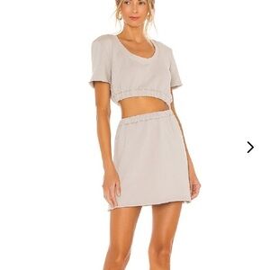 Lovers + Friends Sandstone Midriff Cutout Sweater Dress Size M NWT